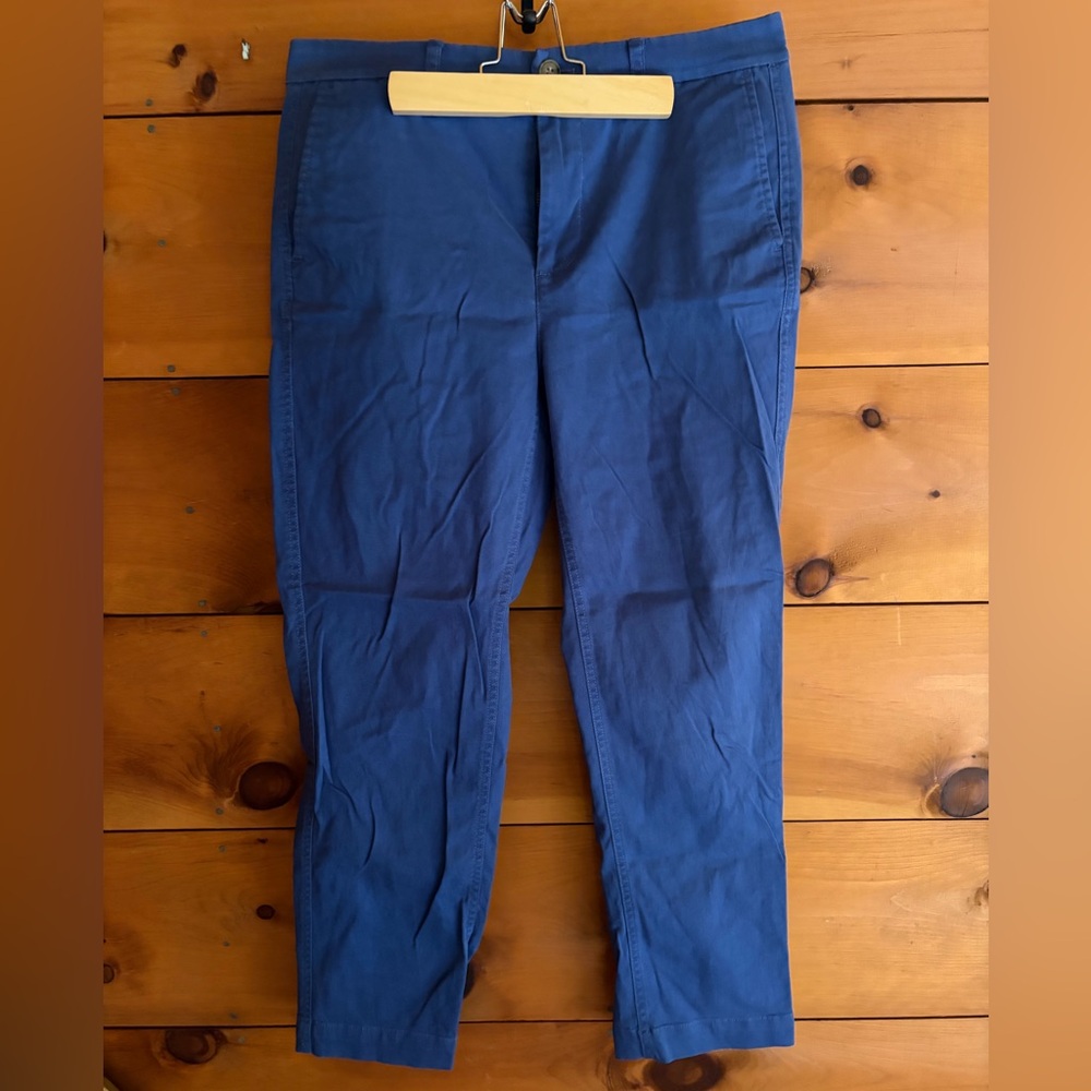 J. Crew Factory Blue Girlfriend Chino Pants